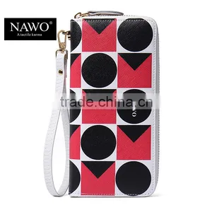 Zipper Ladies Long Purse Leather Clutch for Coin and Cell Phone thumbnail-2