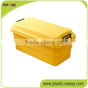 Rectangle Plastic Storage Box With Lid and Handle thumbnail-1