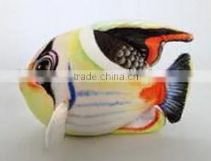Factory Wholesale Realistic 3D Plush Black Pot Flatfish Soft Toy Stuffed Plush Animal Toy 3D Black Pot Flatfish Plush Toy thumbnail-1