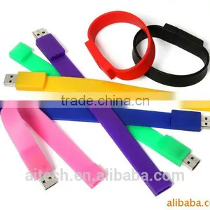 Promotion Customized Flower Bracelet Silicon Usb Flash Drive 16gb thumbnail-4