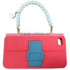 Silicone Handbag Studded Case for IPhone 4 thumbnail-3