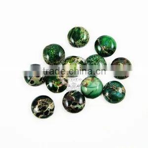 12mm Round Forest Green Imperial Jasper Cabochon Beads,gemstone Pendant Cabochon Stone Beads Set for Earrings,rings 4110022 thumbnail-1