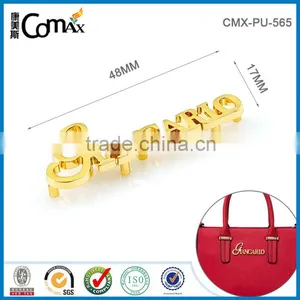 Popular Gold Custom Handbag Logo Small Metal Letters for Bags thumbnail-1