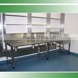 Easy Clean Stainless Steel Dental Laboratory Workbench With Reagent Shelf thumbnail-1