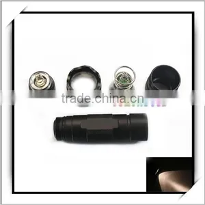 WF-502B 3.7V Aluminum Xenon Flashlight Black thumbnail-2