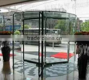 3-wing Automatic Glass Revolving Door thumbnail-1