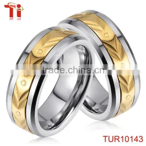 Fashion Tungsten Carbide Wedding Band Rings Inlay Steel Accessory thumbnail-3