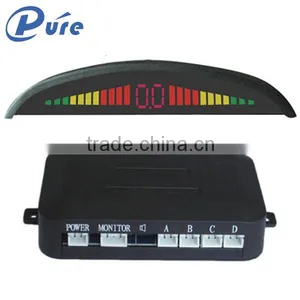 Rainbow LED Display Parking Sensor System With 4 Sensors and Hunman Voice Alarm thumbnail-3