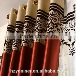 2015 Hot Sale Flocking Designed Window; Made up Curatin in Hotel or Home thumbnail-2