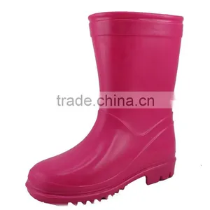 Girl Pure Color Light Pvc Rain Boots Cheap PVC Rain Boots thumbnail-2