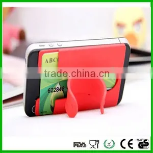 Fashion Silicone Holder Sticker Smart Wallet Mobile Phone Bags & Cases thumbnail-1