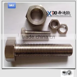Alloy 800 . Alloy800H. Alloy825 . Alloy925stainless Steel Fasteners Full Thread Hex Bolts thumbnail-3