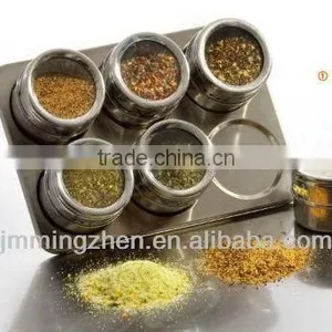 7pcs Magnetic Spice Jar Set With Stand,spice Set,magnet Spice Set ,glass Spice Set thumbnail-1