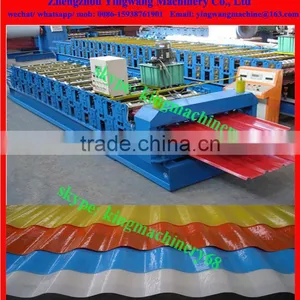Colored Glazed Tile Roofing Sheet Roll Forming Machine thumbnail-5