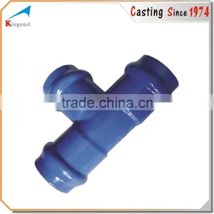 OEM Custom Foundry Cast Iron Casting Epoxy Coated Ductile Iron Pipe Fitting thumbnail-6