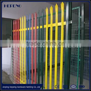 Cheap Wrought Iron Spear Top Steel Palisade Panel Security Fence From China Anping thumbnail-4