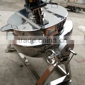 High Quality Cooking Pot Steam Jacketed Kettle,Porridge Cooking Pot Mixing Machine thumbnail-3
