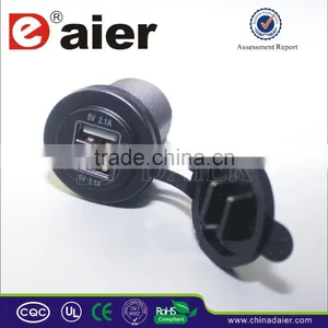 Car Charger Usb, Motorcycle Usb Charger 4.2A 5VDC Double Port* thumbnail-1
