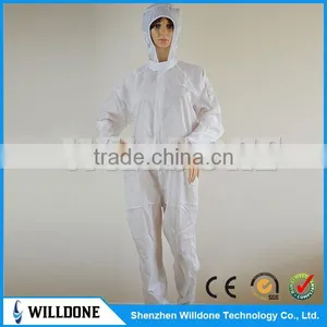 2017 Cleanroom ESD Antistatic Clothes Coverall With Cap thumbnail-2