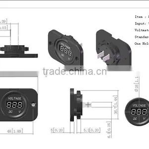 Hot Selling! Voltmeter With Panel for Boat/car thumbnail-1