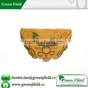 Metal Hanging Wall Baskets With Coir Liner thumbnail-1