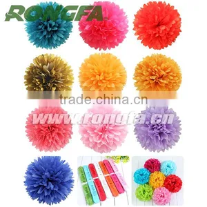 6'' Paper Pompoms For Party Decoration Wedding Occasions thumbnail-3