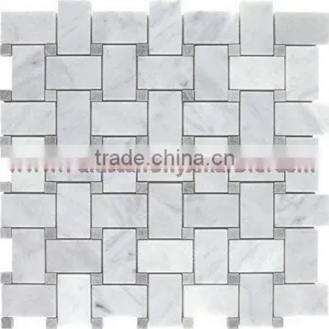 NEW ZIARAT WHITE (CARRARA WHITE) MARBLE MOSAIC TILES thumbnail-2