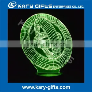 Acrylic Table Light Colorful 3D LED Lamp thumbnail-1