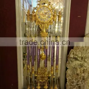 Nouveau Angel Floor Clock, Wedding Clock, Decorative Copper Clock thumbnail-4
