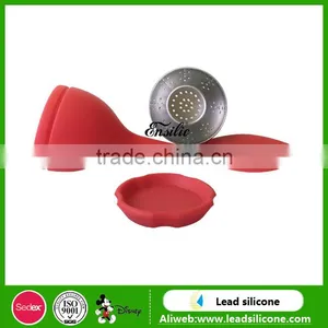 LFGB And FDA Certification Pear Shape Food Grade Silicone Tea Infusers thumbnail-5