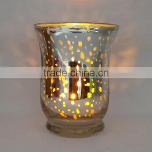 New Design Electroplated Glass Candle Jars for Christmas Decoration thumbnail-2