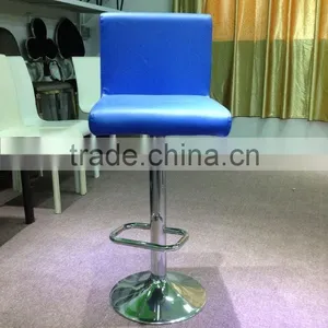 Hotel Furniture/ Modern Adjustable Leather Bar Chair/french Style PU Bar Stool With Footrest and Swivel Plate thumbnail-1