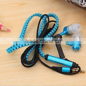 Creative Zipper Metal Earphone OEM Luminous Earphones thumbnail-4