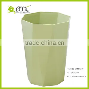 New Design Plastic Trash Bin, Plastic PP Decorative Round Trash Bin Waste Bin for Household thumbnail-5