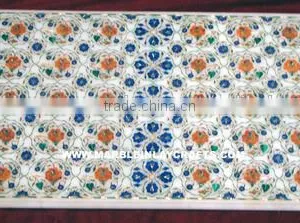 Marble Inlay Table Top, Inlay Marble Table Tops, Marble Inlaid Table Top, Inlaid Marble Table Tops thumbnail-1