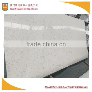 White Artificial Quartz Slab for Kitchen Countertop thumbnail-1