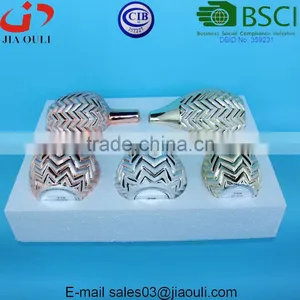 For Mail Order Gold/copper/silver Electroplated Ceramic Vase Set Home Decorative Gifts thumbnail-3