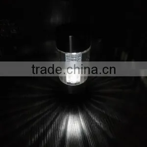 White Led Stainless Steel Tube Solar Light Garden Outdoor thumbnail-2