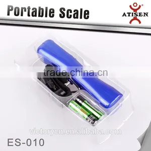 Durable 40kg/10g Portable Digital LCD Weight Hanging Hook Scale Blue thumbnail-1