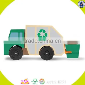 Wholesale Baby Wooden Garbage Truck Toy Popular Kids Wooden Garbage Truck Toy Wooden Garbage Truck Toy W04A169 thumbnail-2