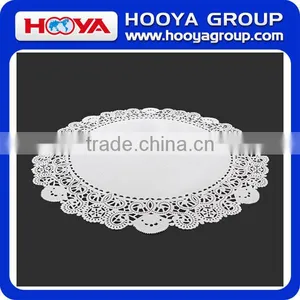 24PCS Dia. 32cm White Round Disposable Lace Paper Doilies Cake Placemats Crafting Coaster of Tableware Decoration thumbnail-4