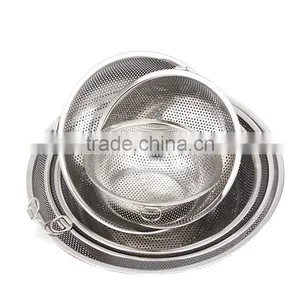 25.5cm 40.5cm Stainless Steel Colander With Two Handles for Rice / Fruit / Vegetable thumbnail-3