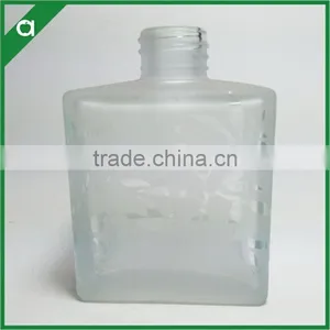 Frosted Flower Cartoon Glass Bottle for 150ml Reed Diffuser With Aluminium Crown Cap thumbnail-1