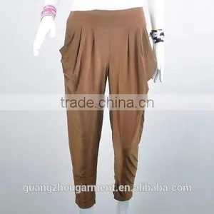 Women Basic Slim Stretch Long Casual Loose Harem Capri Pants Hip-hop Leggings thumbnail-4