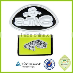 Custom Garment Pvc Logo Embossed Reflective Label/patch/tag thumbnail-1