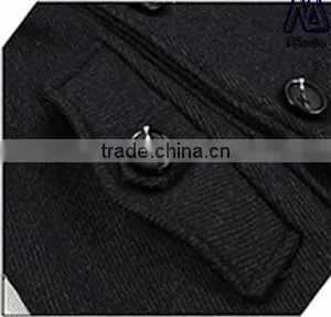 Newest Style Men's Woollen Coat Wool Polyester Fabric thumbnail-4