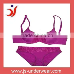 Ladies Yarn Dyed Bra and Brief Set thumbnail-1