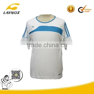 100% Polyester Cationic Fabric Blank Soccer Jersey thumbnail-1