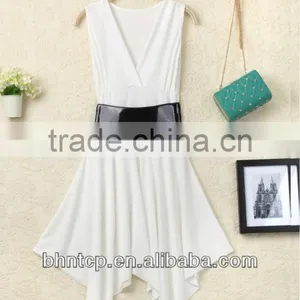 BHN339 Garment New Summer Korean Women Dress Skirt With Belt thumbnail-1