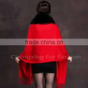 CX-B-P-18A Ladies Latest Wool & Cashmere Shawls and Scarves Pashmina thumbnail-4